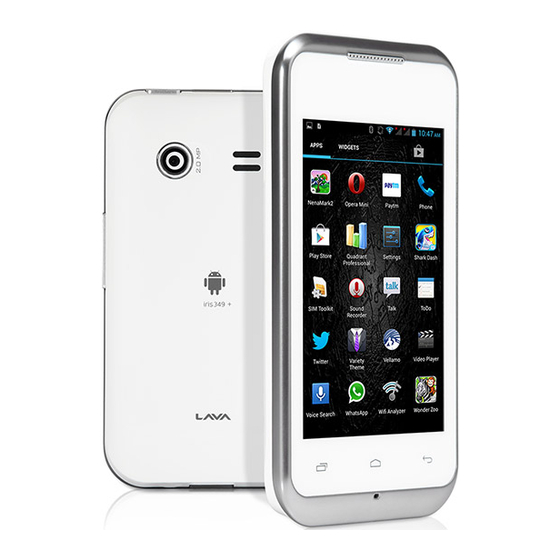 Lava iris 349i Instruction Manual