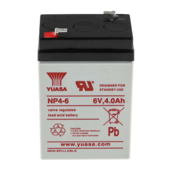 Yuasa NP Series Manual