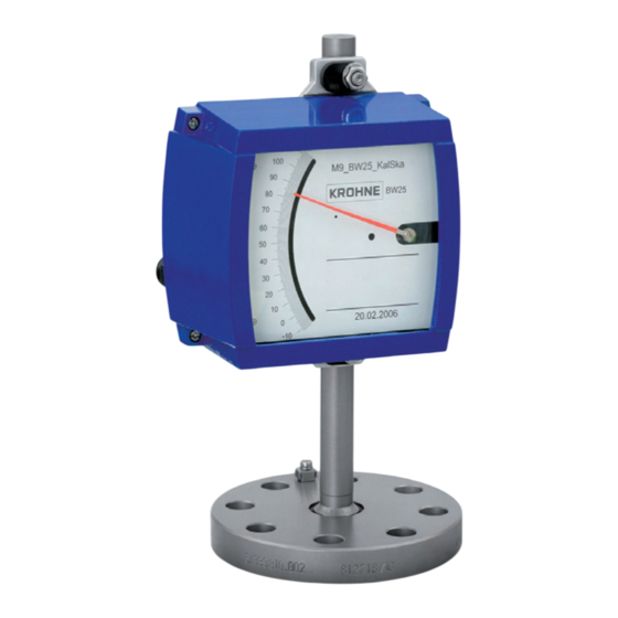 KROHNE BW 25 Handbook