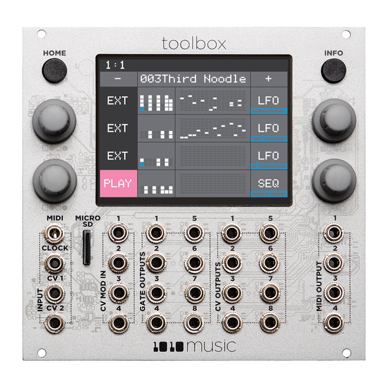 1010music Toolbox User Manual