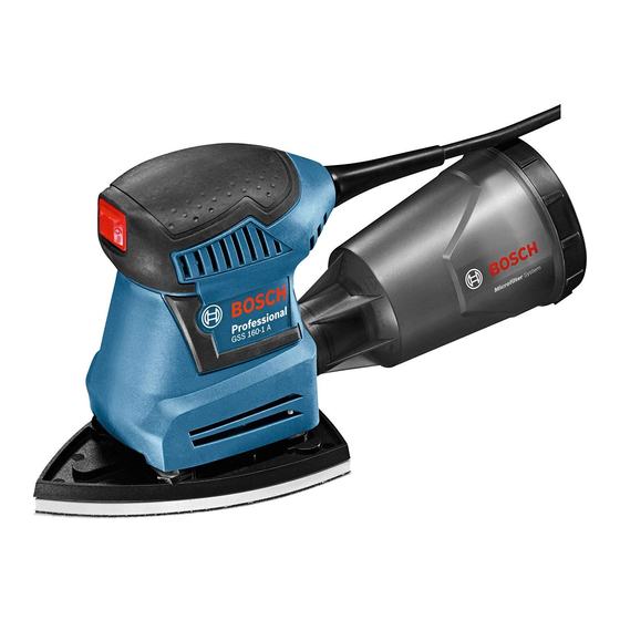 Bosch Professional GSS 160-1 A Original Instructions Manual