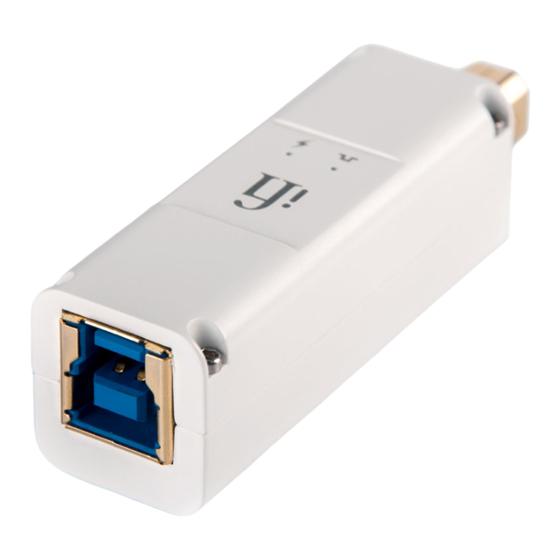 ifi iPurifier3 Quick Start Manual