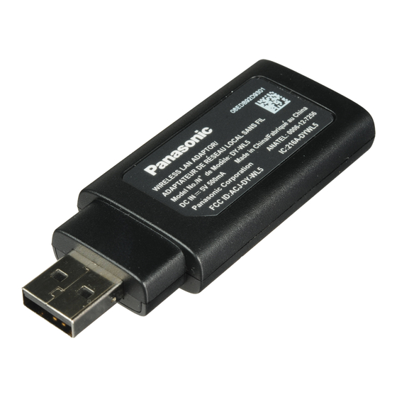 Panasonic DY-WL5 Owner's Manual