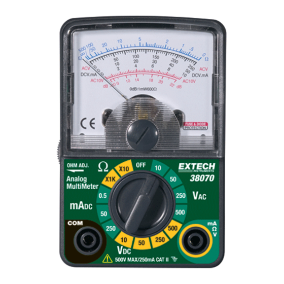 Extech Instruments 38070 User Manual