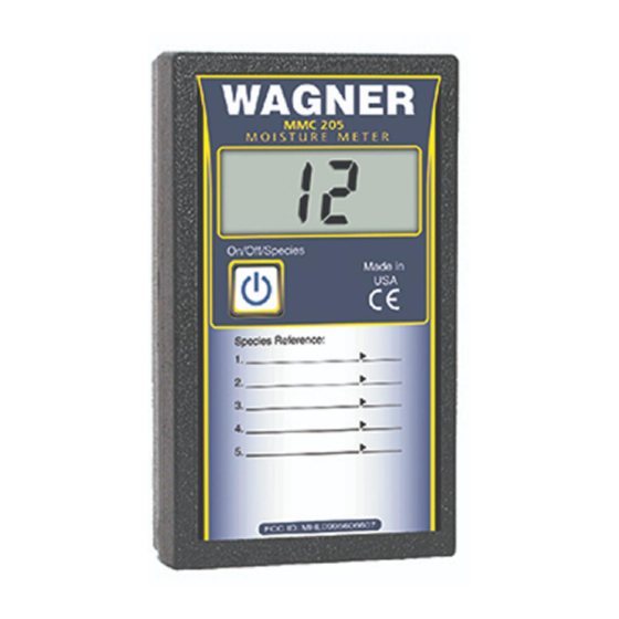 WAGNER MMC 205 Manuals