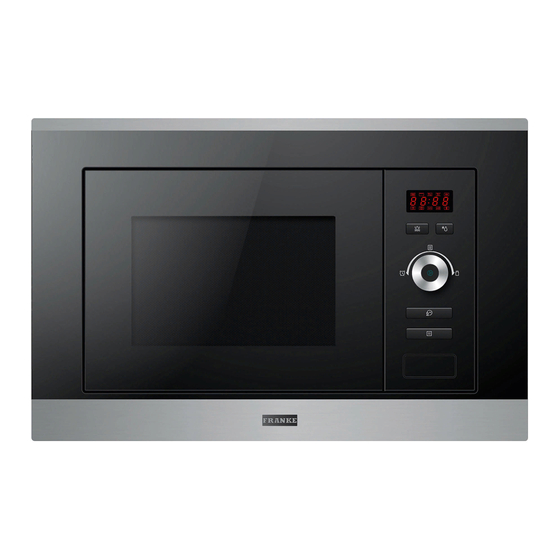Franke FMW 20 SMP G XS Installation And User Manual