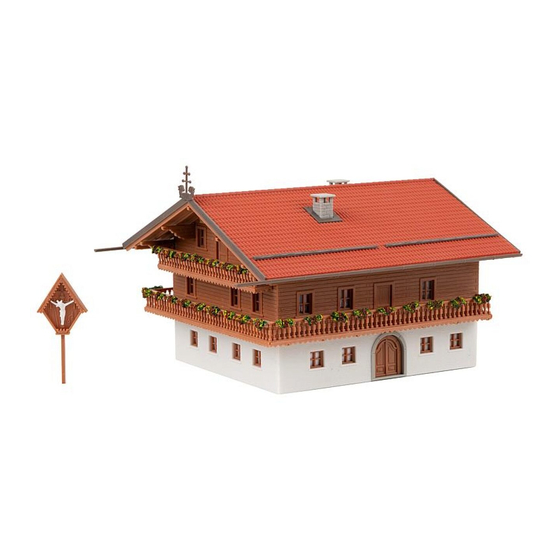 Faller Chiemgau Alpine Chalet Assembly Instructions Manual