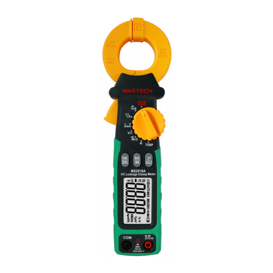 Mastech MS2016A Operation Manual