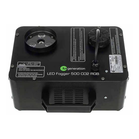 thomann fungeneration LED-Fogger 500 CO2 RGB User Manual