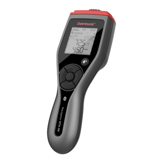 Delmhorst Instrument Co HTX-30 Quick Start Manual