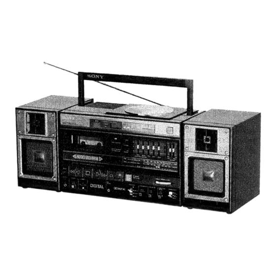 Sony CFD-5 Service Manual