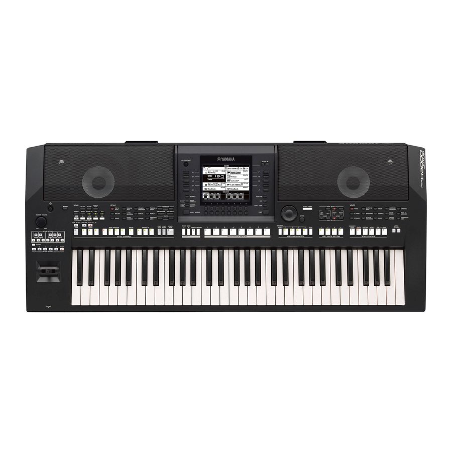 Yamaha PSR-A2000 Owner's Manual