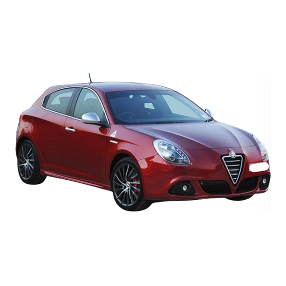 Alfa Romeo Giulietta Owner's Handbook Manual