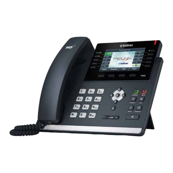 Tadiran Telecom SIP-T46G Quick Start Manual