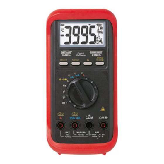 Kusam-meco KM 805s Operation Manual
