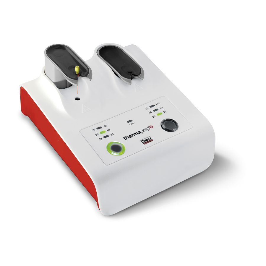 DENTSPLY thermaprep 2 Directions For Use