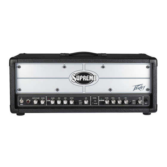 Peavey Supreme XL User Manual