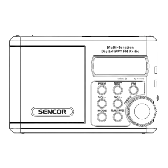 Sencor SRD 215 B Manuals