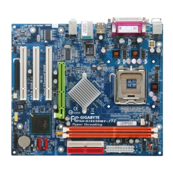 Gigabyte GA-8I865GME-775 User Manual