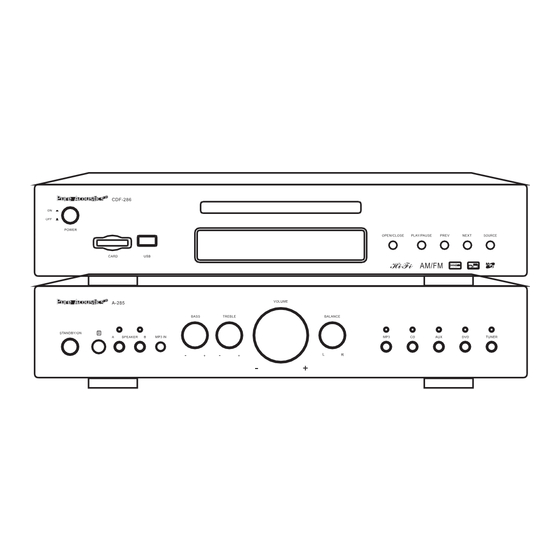 Pure Acoustics CDF-286 User Manual