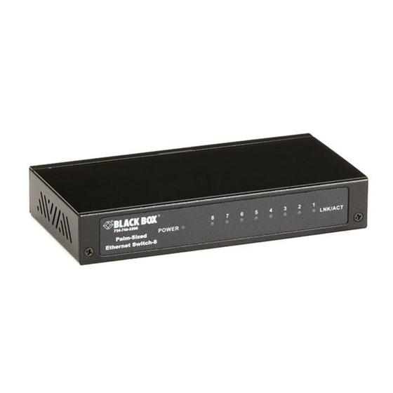 Black Box LB8415A-US Ethernet Switch Manuals
