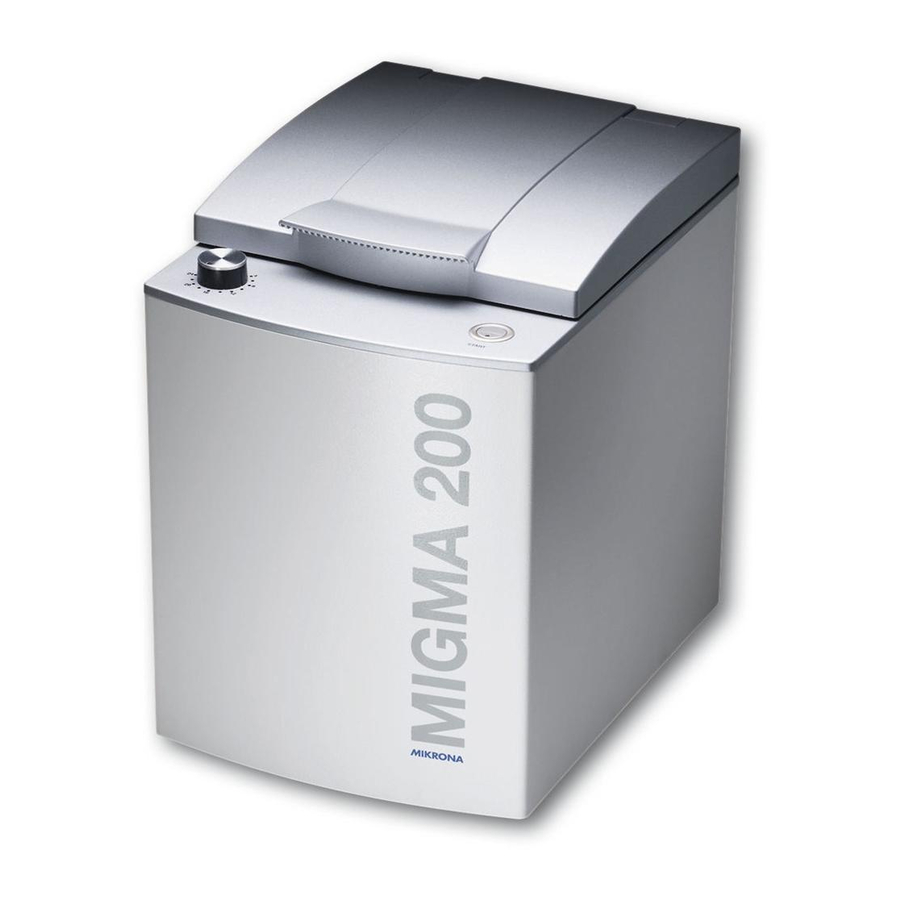 Mikrona MIGMA 200 Manual
