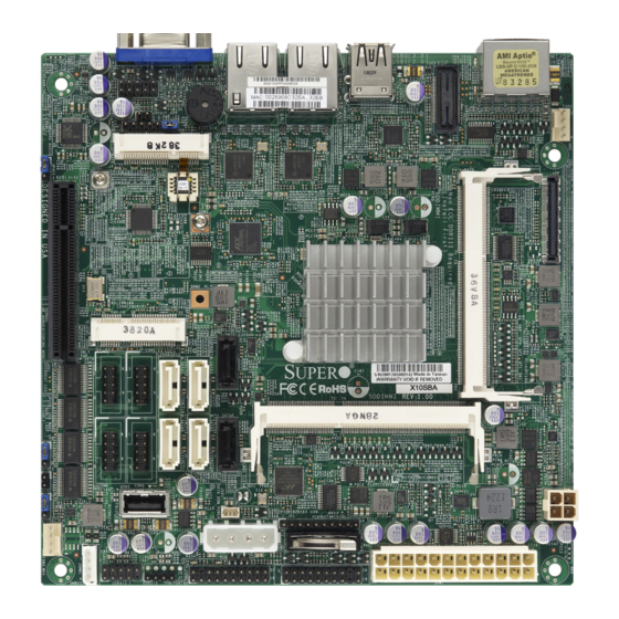 Supero X10SBA-V User Manual