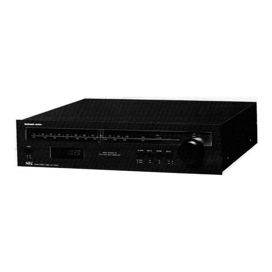 User Manuals: NEC AUT-8300E Stereo Tuner