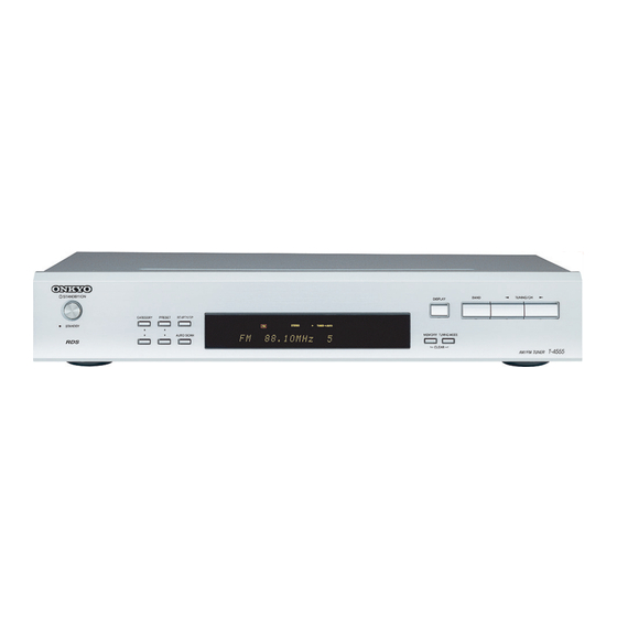 Onkyo T-4555 Service Manual