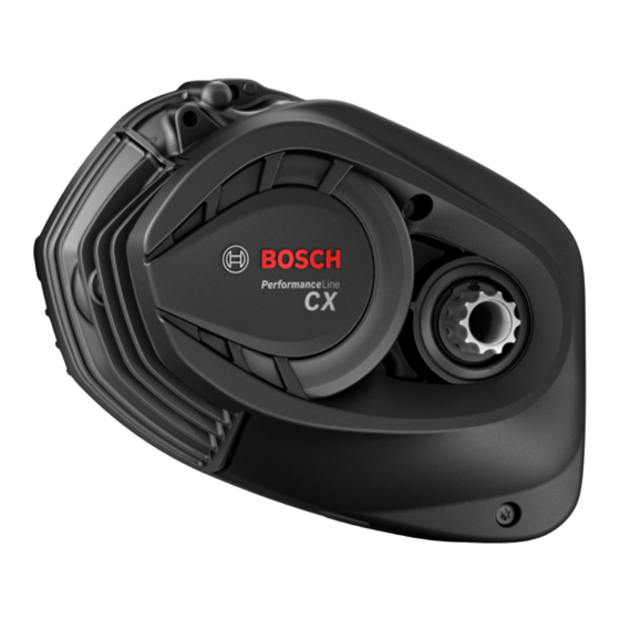 Bosch Performance Line CX Quick Start Manual