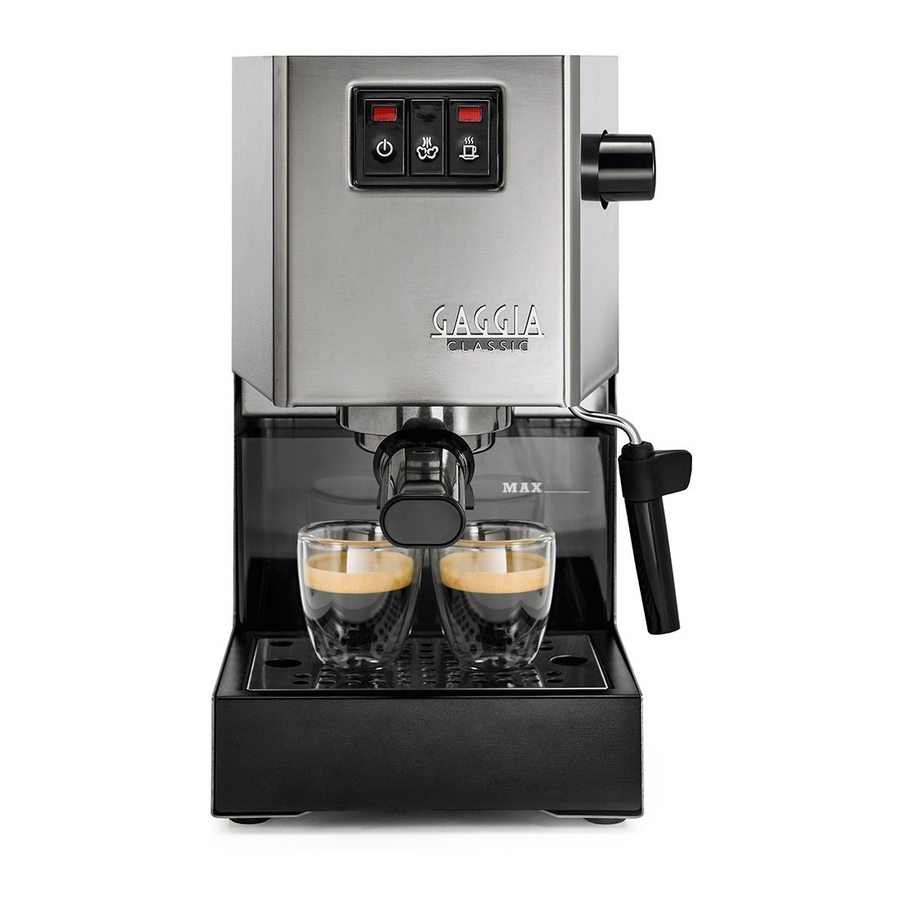 GAGGIA MILANO CLASSIC COFFEE MAKER MANUAL | ManualsLib