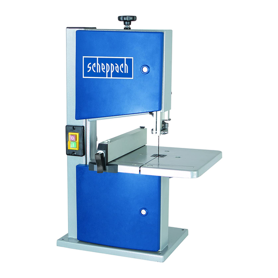 Scheppach HBS20 Wood Cutting Bandsaw Manuals