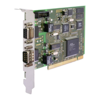 IXXAT iPC-I 320/PCI II Hardware Manual
