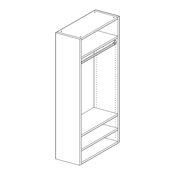 Modular Closets HANGING TOWER UNIT Assembly And Installation Instructions Manual