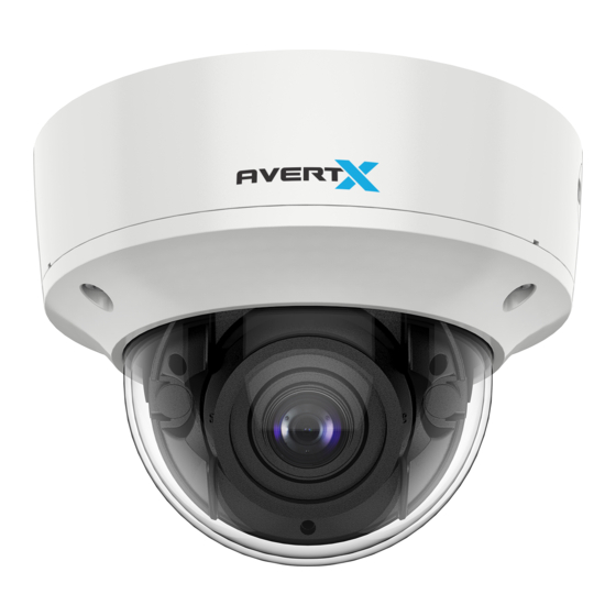 avertX HD838IRM IP Dome Camera Manuals