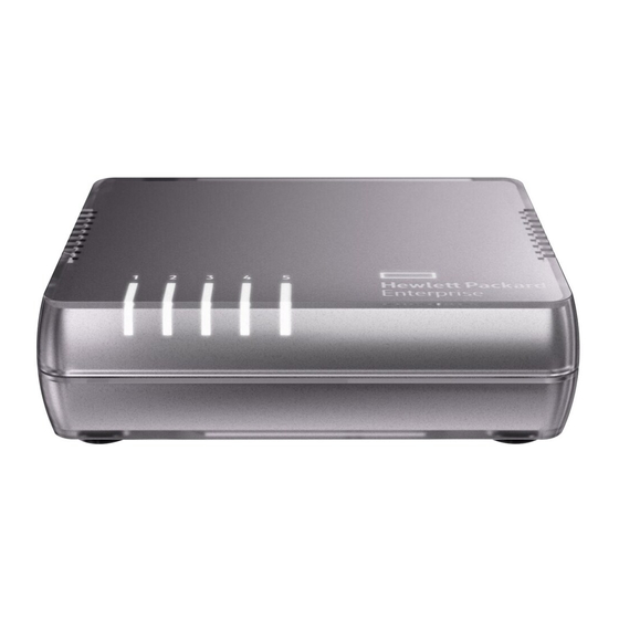 Hewlett Packard Enterprise HPE OfficeConnect 1405 v3 Switch Series Getting Started Manual