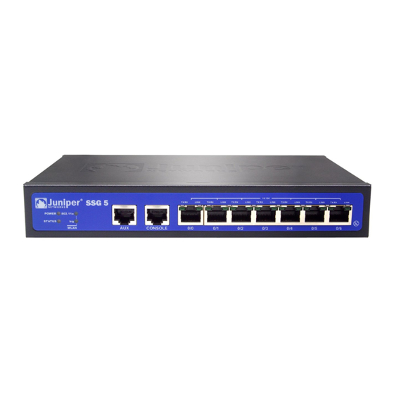 Juniper SSG 5 Manual