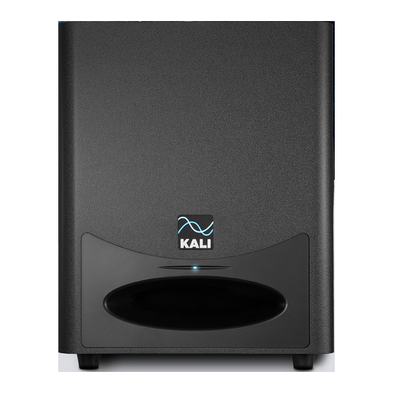 User Manuals: KALI AUDIO Project Watts WS-6.2 Subwoofer