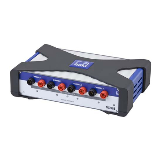 HBM QuantumX MX403B Operating Manual
