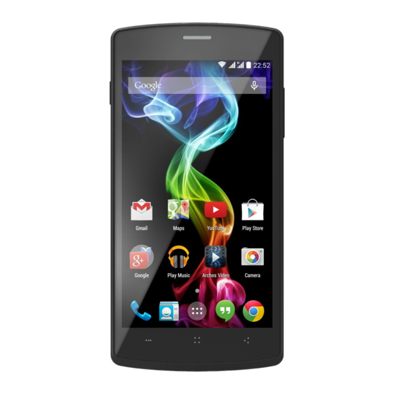 Archos 50b Platinum Quick Start Manual