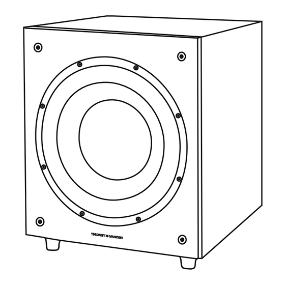 Thonet & Vander SW10 Operation Manual
