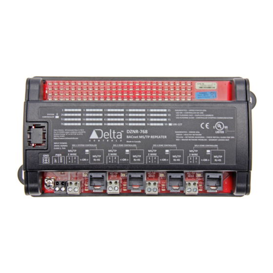 Delta Controls DZNR-768 Installation Manual