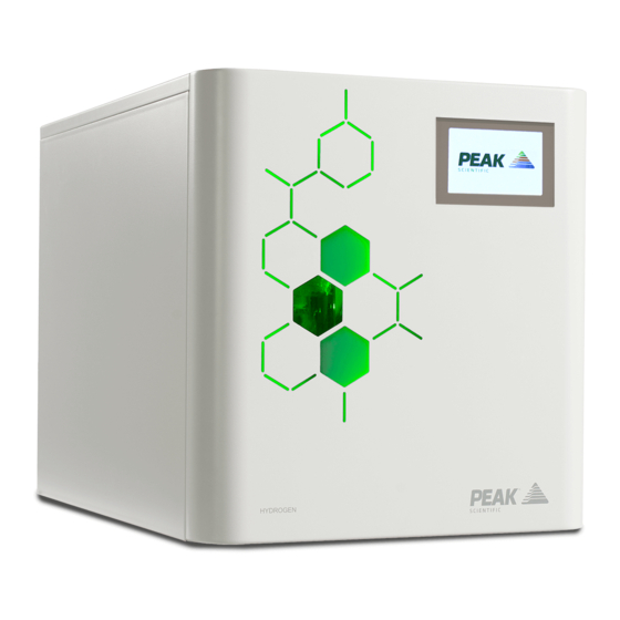 Peak Scientific Precision Hydrogen 1200cc User Manual