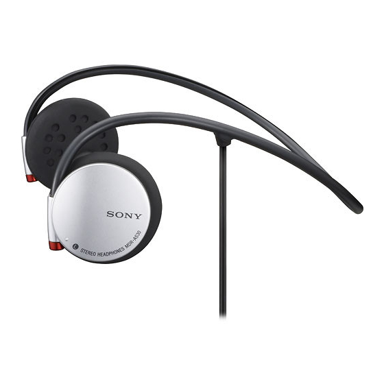 Sony MDR-AS30G Operating Instructions