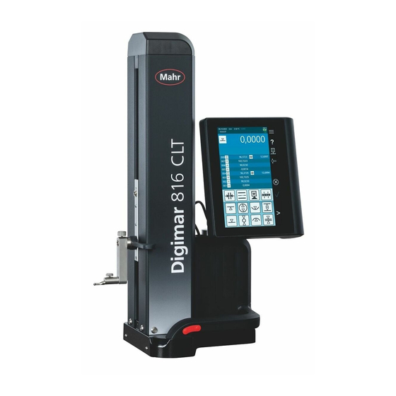 Mahr Digimar 816 CLT Operating Manual
