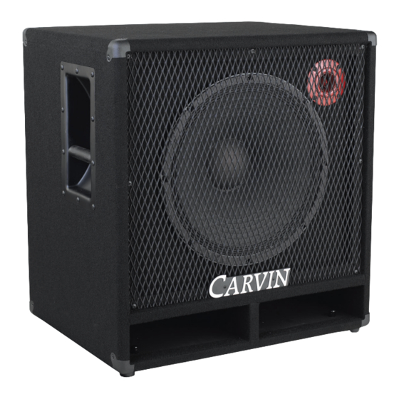 CARVIN RL115 Instructions