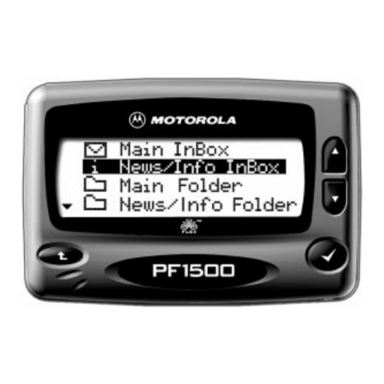 Motorola PF1500 User Manual