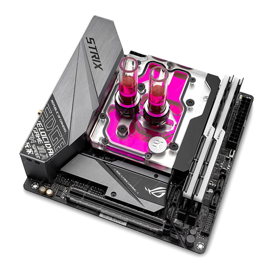 ekwb EK-Momentum ROG Strix Z390I RGB Installation Manual