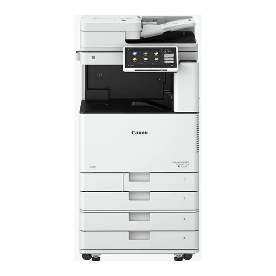 Canon Image Runner Advance Easy Operation Manual