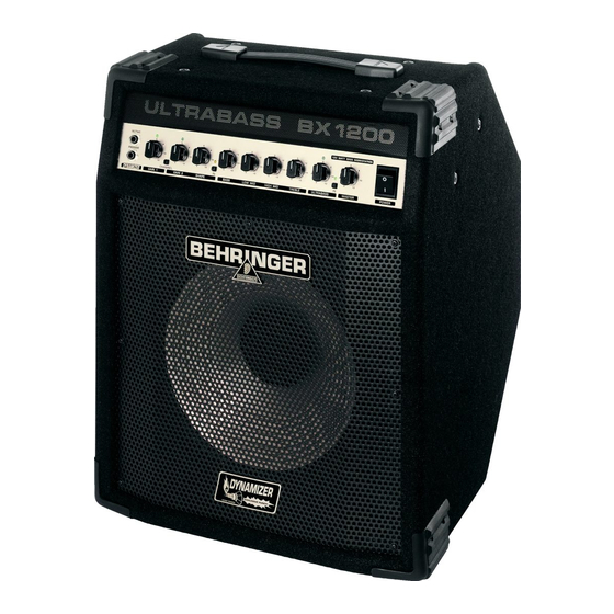 Behringer ULTRABASS BX1200 User Manual